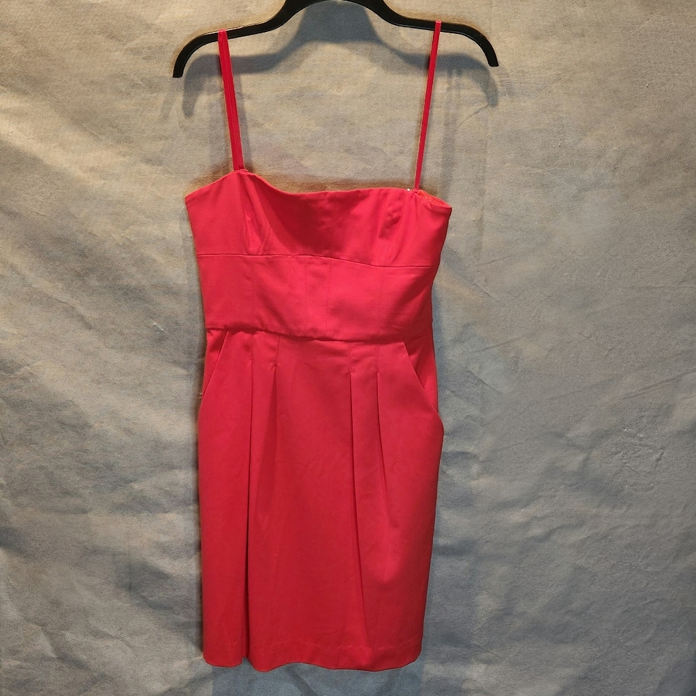 BCBGMaxAzria Red Strapless Martina Dress Stunning Cocktail Dress Strapless